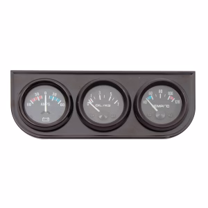 Amp, Oil Pressure, and Temperature Triple Gauge Set