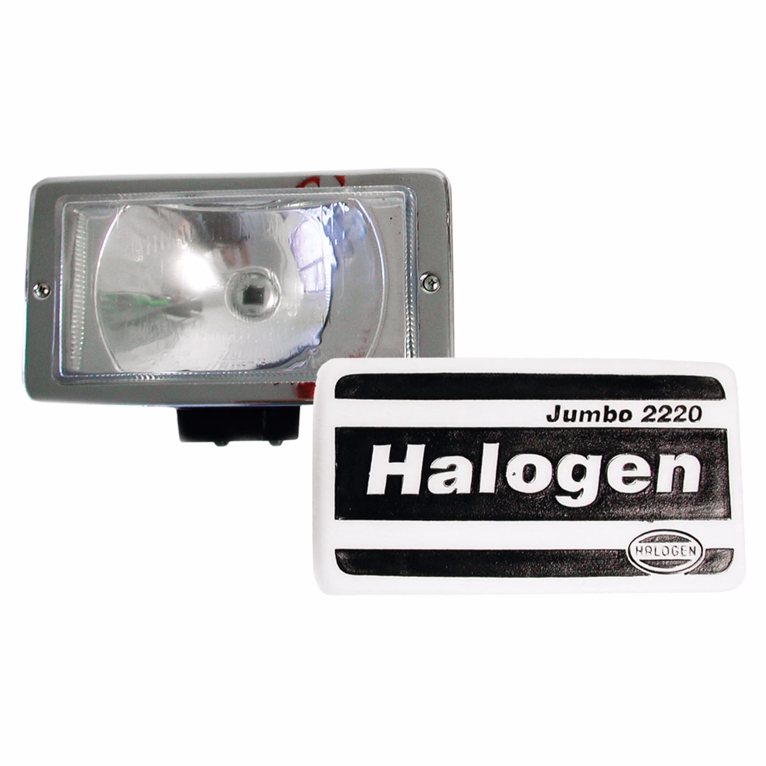 Halogen Jumbo Fog Lamp with Cover for Mercedes Benz Trucks (240 x 130mm)