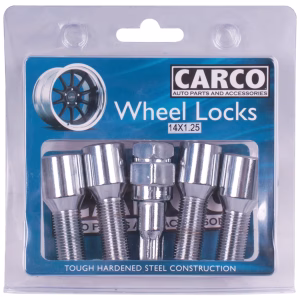 Carco Locking Wheel Bolt Set - 14 x 1.25mm