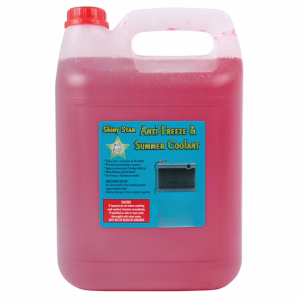 Shiny Star Anti-Freeze and Summer Coolant - 5 Litres (Red)