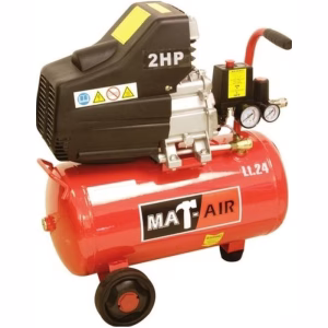 Matair 1.5 Kilowatt 2 HP Direct Drive Compressor - 24 Litre/220 Volt