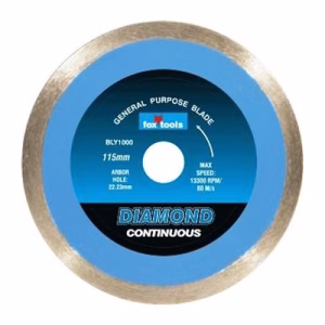 Fox Diamond Disc Tile Cutting Blade - 115mm (Wet Cutting Only)