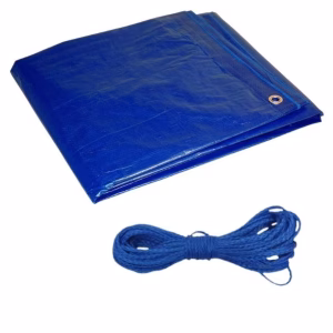 MTS Tarpaulin with Eyelets and Rope - 3.6m x 7.2m