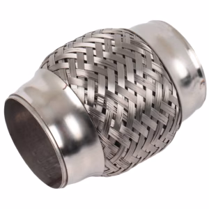 Braided Stainless Steel Interlock Weld-On Flexi Exhaust Tail Piece - 57 x 100mm
