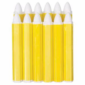 Automotive Tyre Marking Crayons - White (12-Pack)