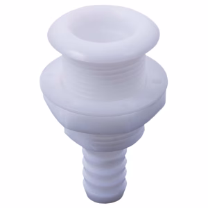 Nylon Through Hull Fitting for Boats - 20mm (White)