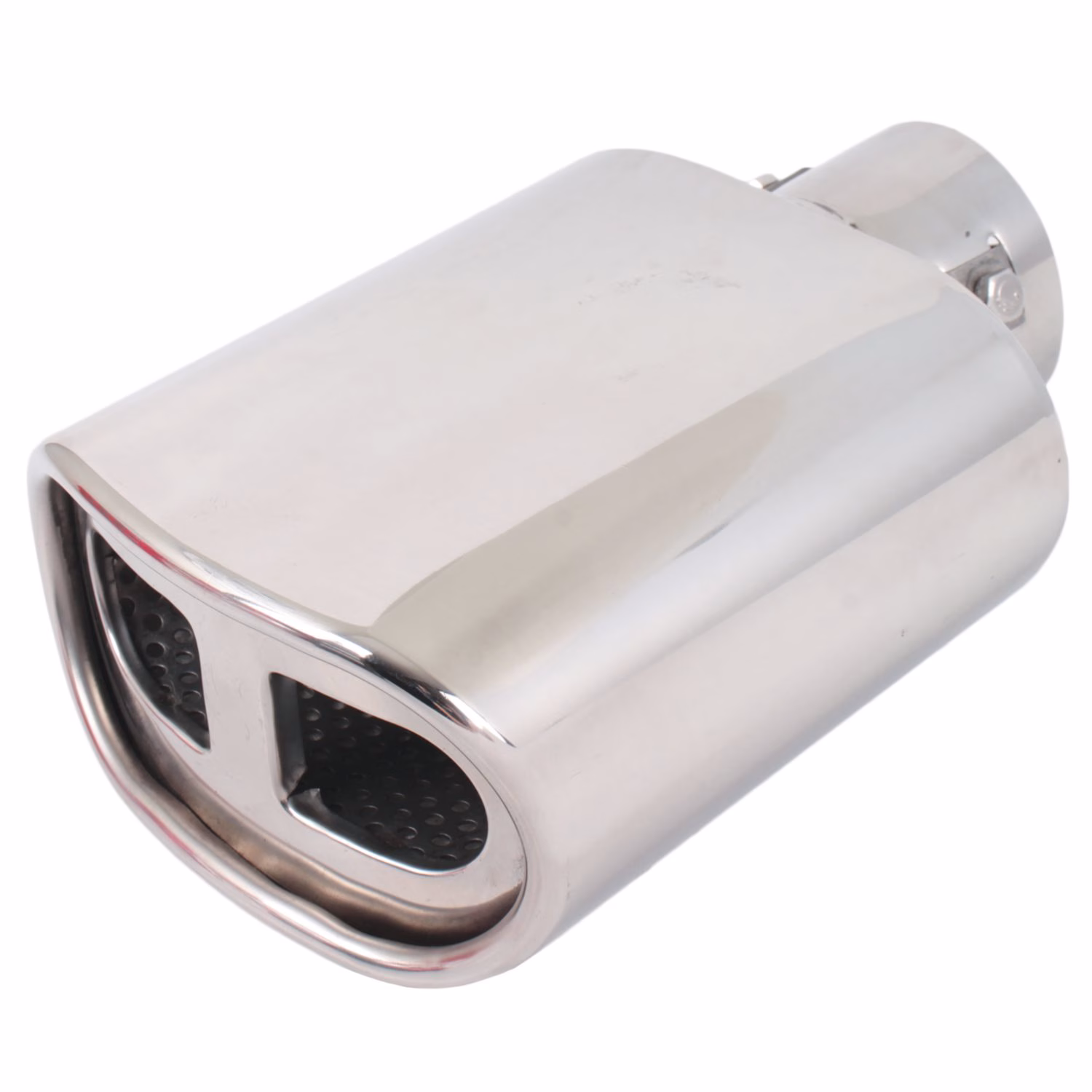 Chrome Twin Exhaust Tail Piece - 60mm Inlet