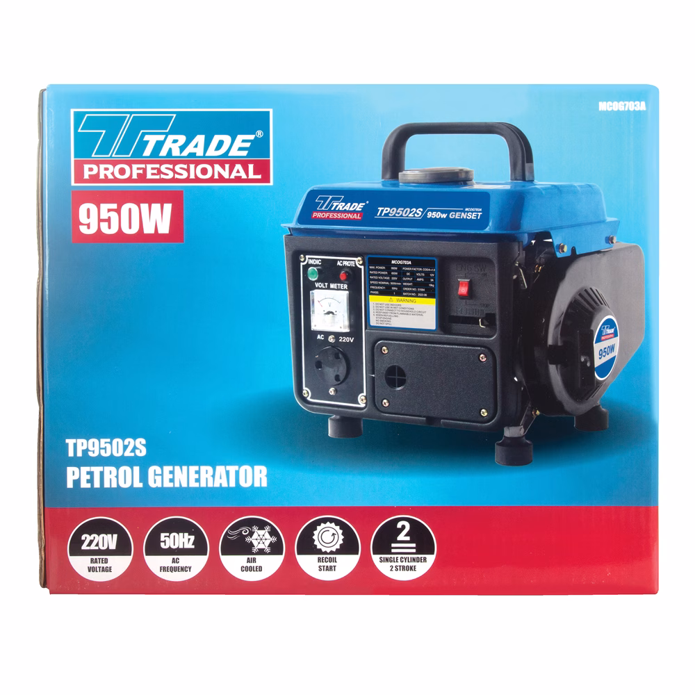 Trade Professional TP950 2S Petrol Generator - 950 Watt - Image 3