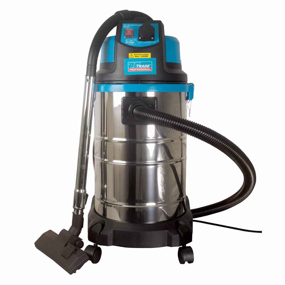 Trade Professional Industrial Wet / Dry Vacuum Cleaner - 30 Litre