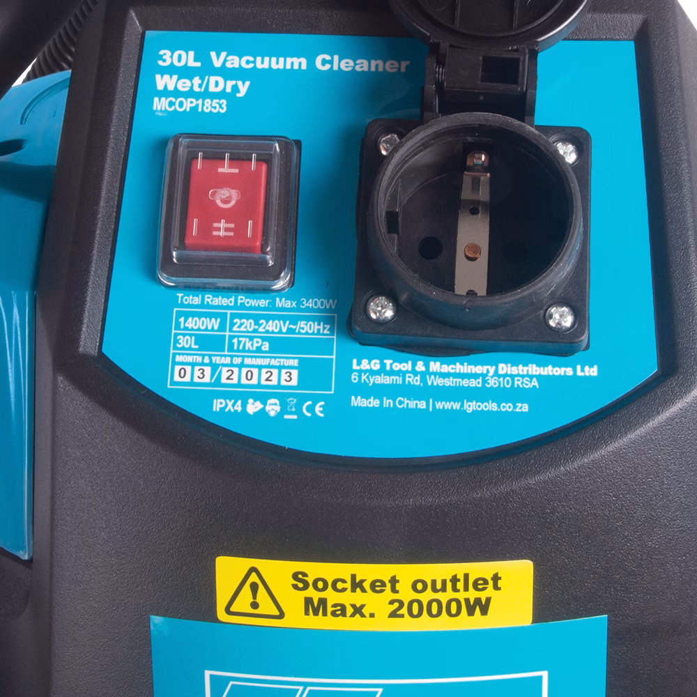 Trade Professional Industrial Wet / Dry Vacuum Cleaner - 30 Litre - Image 3