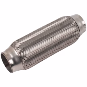 Braided Stainless Steel Interlock Weld-On Flex Exhaust Tail Pipe – 45x200mm