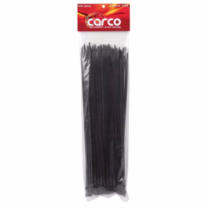 Carco Black Cable Ties - 4.8 x 350mm (Pack of 100)