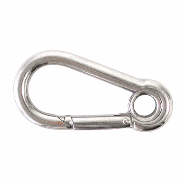 316 Stainless Steel Snap Hook/Carabiner with Eyelet - 10mm