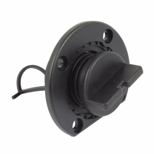 Nylon Drain Plug for Boats - 1 1/4 Inch (Black)