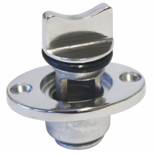Marine Grade 316 Stainless Steel Drain Plug for Boats - 1 Inch