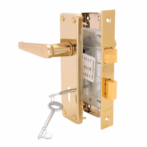 Trojan Hardware 2-Lever Victorian Lockset – 6 Inch (Brass Plated)