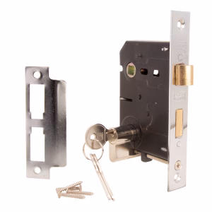 Trojan Hardware Gold Series Lock Body Profile Cylinder Lock - Chrome Plated
