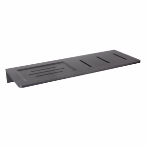 Wildberry Matte Black Aluminum Bathroom Shelf