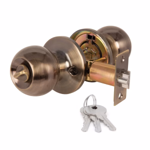 Trojan Hardware Round Cylinder Lockset – Antique Bronze