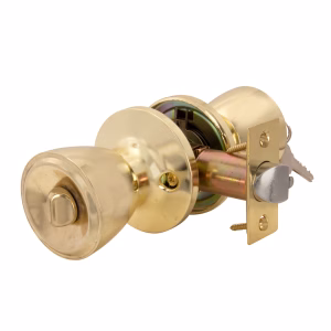Trojan Hardware Tulip Entrance Lockset – Brass Plated