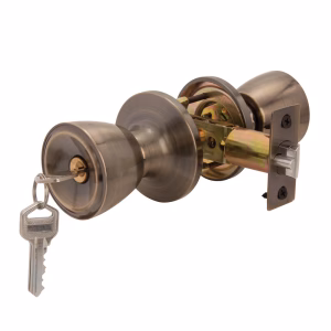 Trojan Hardware Tulip Entrance Lockset – Antique Brass