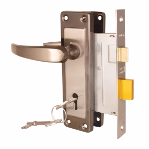 The Cabinet Shop 2-Lever Ruby Lockset – Black Nickel