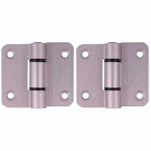 2-Piece Canopy Hinge Set – 40 x 60 x 4mm (Anodised Silver)