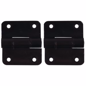 2-Piece Canopy Hinge Set – 40 x 60 x 4mm (Black Powder Coat)