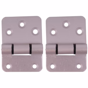2-Piece Canopy Hinge Set – 70 x 50 x 5mm (Anodised Silver)