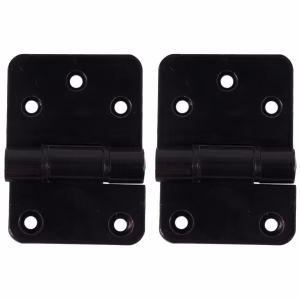 2-Piece Canopy Hinge Set – 70 x 50 x 5mm (Black Powder Coat)