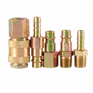 TradeAir 5-Piece Air Hose Coupler Set - 3/8 Inch (8mm)