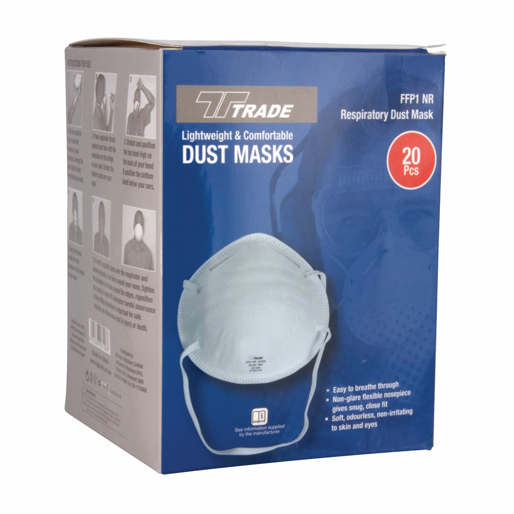 TradeWeld FFP1 NR Dust Masks - 20 Pack - Image 2