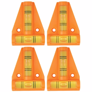 Hoteche 4-Piece Spirit Level Set (Triangular/T-Shape)