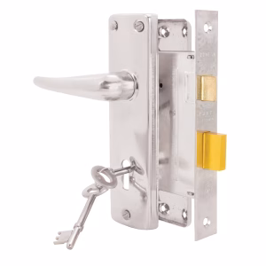 Trojan Hardware 3-Lever Economy Mortice Lockset - 6 Inches (Chrome Plated)