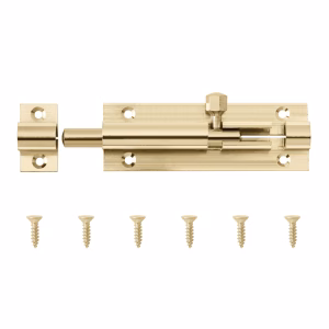 The Cabinet Shop Brass Barrel Bolt – 75mm (Straight)