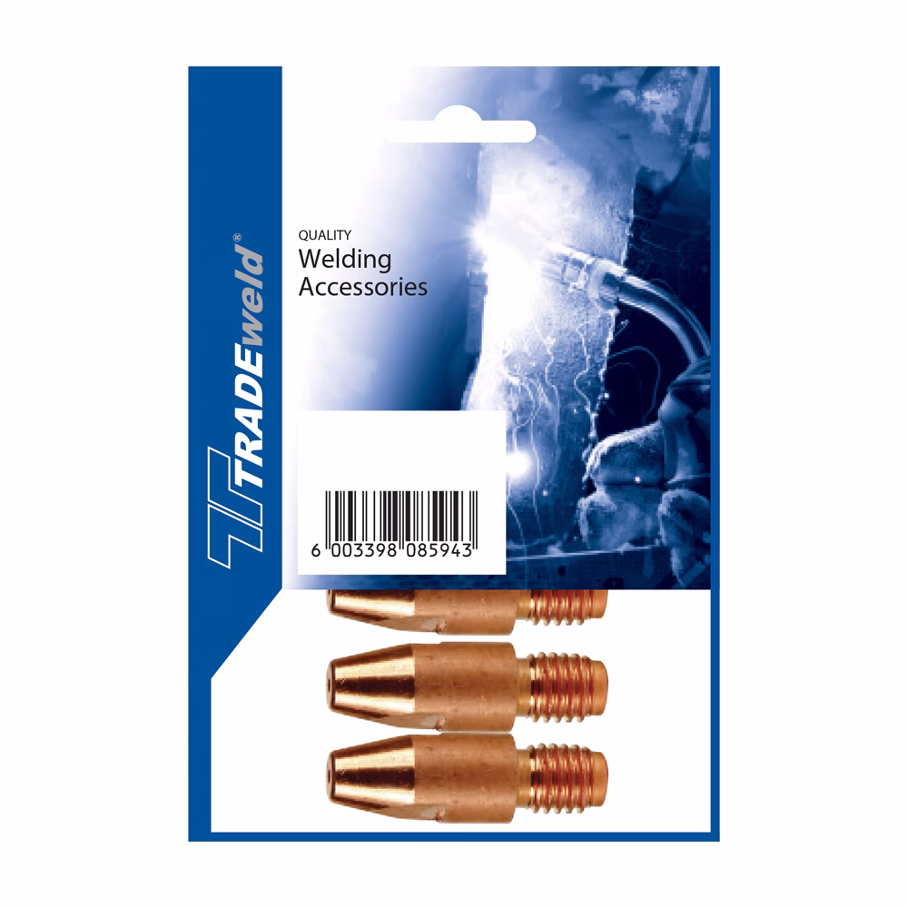 TradeWeld MIG M8 Contact Tips - 1.0mm (5-Pack)