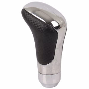 Universal Gear Knob with Silver Trim - Black