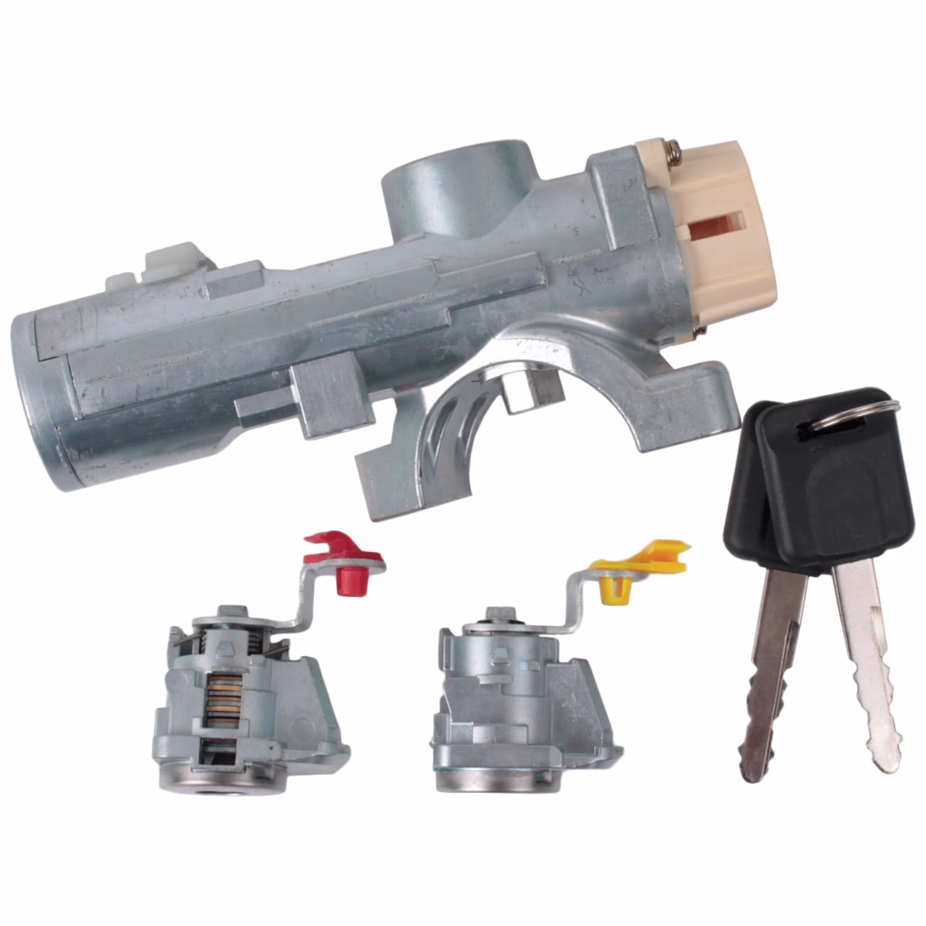 Ignition Barrel, Door Locks and Keys Set Compatible with Nissan Vehicles