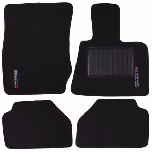 4-Piece Carpet Set Compatible with BMW X3 (Black)
