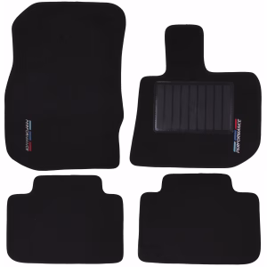 4-Piece Carpet Set Compatible with BMW G04 (Black)