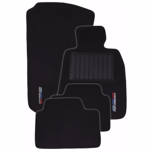 4-Piece Carpet Set Compatible with BMW G20 (Black)