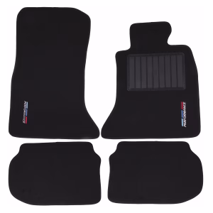 4-Piece Carpet Set Compatible with BMW F10 (Black)