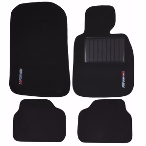 4-Piece Carpet Set Compatible with BMW E90 (Black)