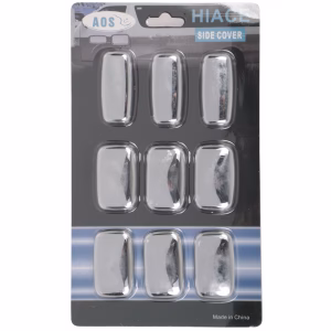 AOS Sliding Glass Clip Outer Cover Set Compatible with Toyota HiAce -Chrome