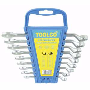 Toolco 9-Piece Combination Offset Spanner Set - 6-14mm