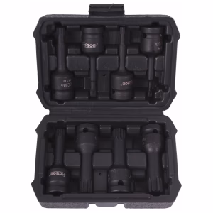 Hoteche 8-Piece Metric Impact Socket Set - 1/2" Drive (Hex Bit)